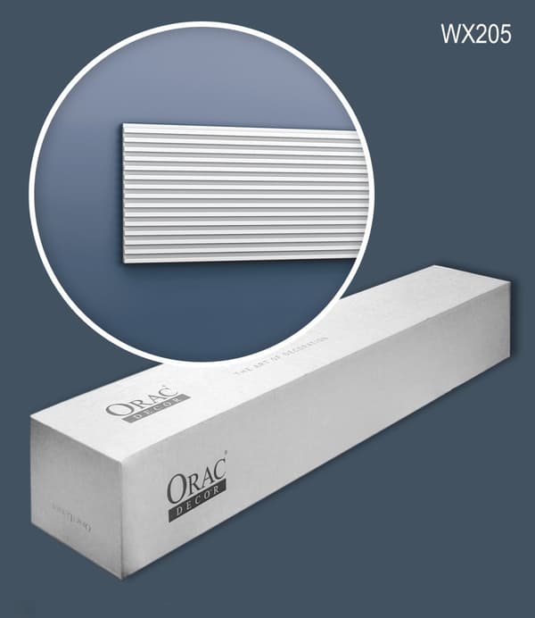 3D-väggpanel Orac Decor MODERN WX205-box 1 låda innehåller 10 paneler 20 m