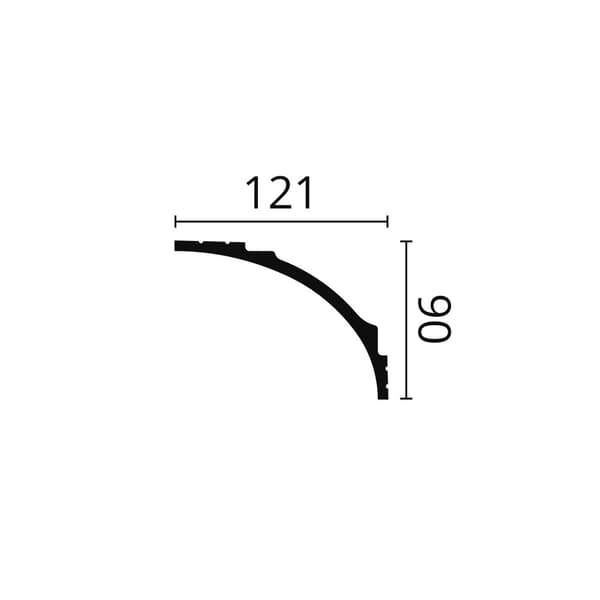 Taklister  NMC WALLSTYL IL18-box 1 låda innehåller 4 lister 8 m