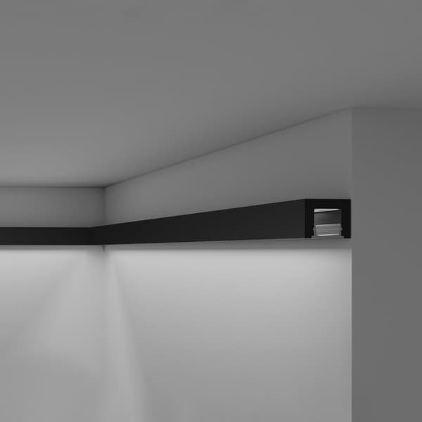 Taklister  NMC WALLSTYL IL12 BLACK-box 1 låda innehåller 30 lister 60 m