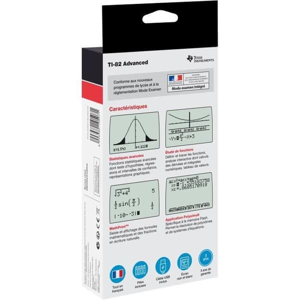 TEXAS INSTRUMENTS - Kalkylator - TI-82 Avancerad vetenskaplig kalkylator
