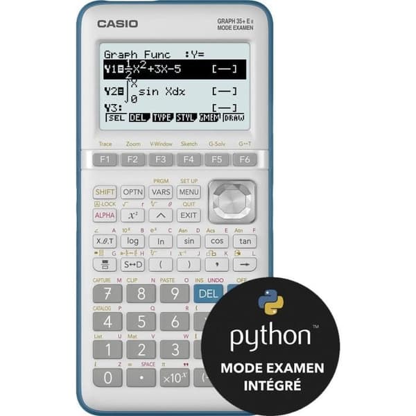 CASIO Graph 35 + E II Python-kalkylator integrerad