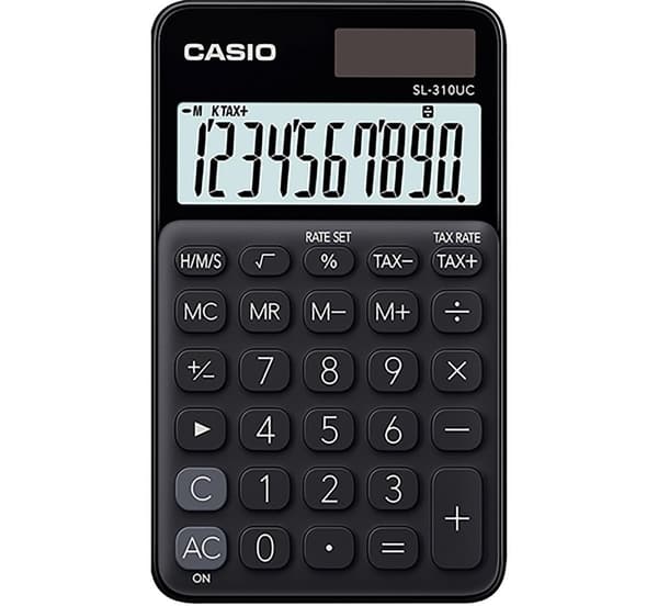 Miniräknare CASIO SL-310UC svart Svart