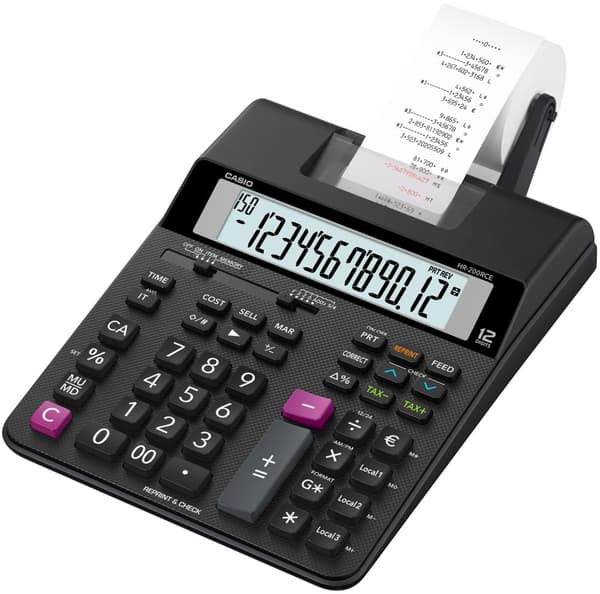 Remsräknare CASIO HR-200RCE Svart