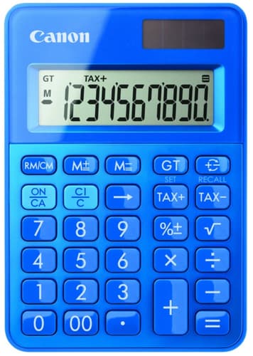 Canon LS-100K-MBL mini pocket calc. blue