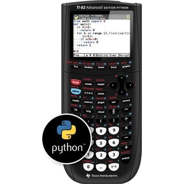 TEXAS INSTRUMENTS TI -82 Advanced Edition Python Graphing Calculator - Svart Svart