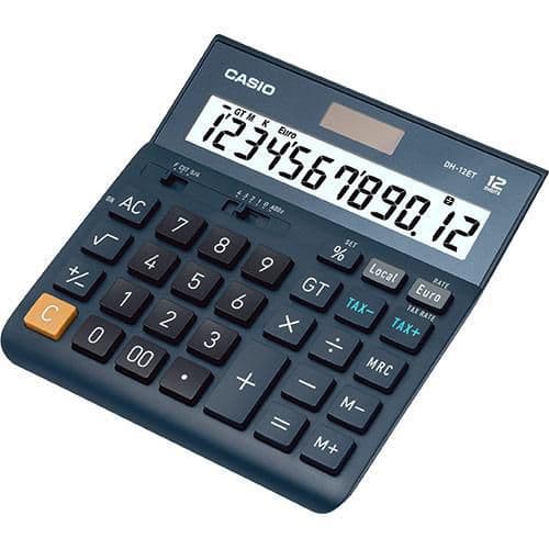 Bordsräknare CASIO DH-12ET svart Svart