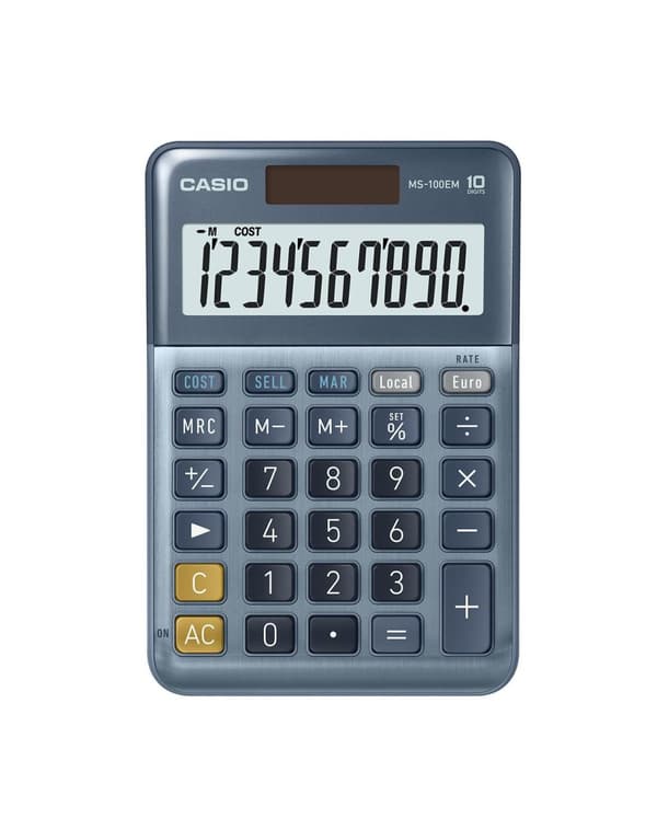 Bordsräknare CASIO MS-100EM Multifärg
