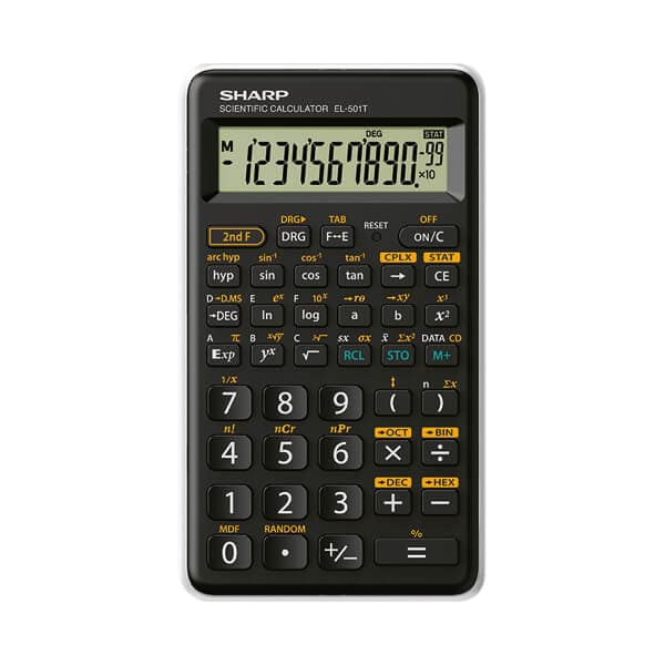 Lommeregner EL501TBWH Sort Sort, Hvid