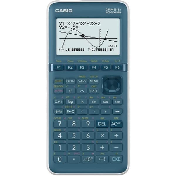 CASIO Graph Calculator 25 + E Grafisk och formell vetenskaplig gymnasium Blå