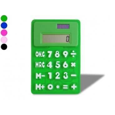 Kalkylator - Svart - Fällbar - Solenergi - Gummi - Ficka