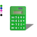 Miniatyrbild 1 av 3: Kalkylator - Gul - Fällbar - Solenergi - Pocket - Stora knappar