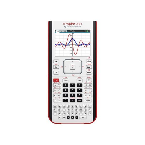 Grafisk kalkylator - Texas Instruments - TI-Nspire CX II-T - Färgskärm - USB-laddningsbar - Tentamensläge Vit