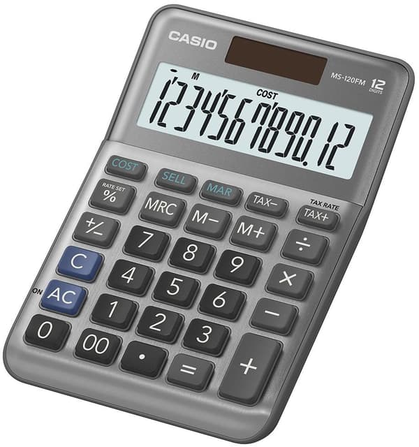 Bordsräknare CASIO MS-120FM Svart