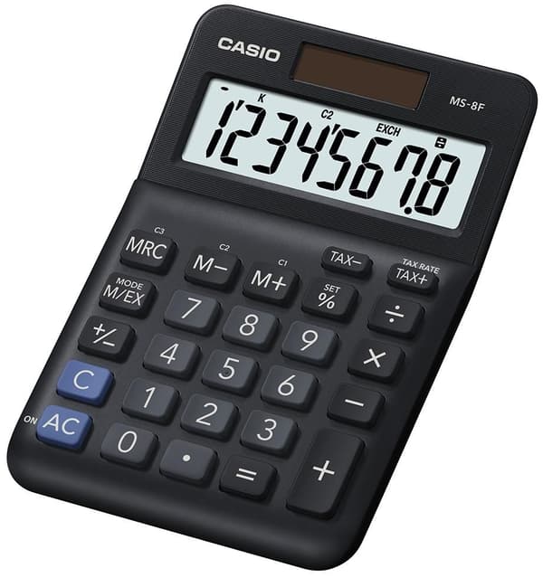 Bordsräknare CASIO MS-8F Svart