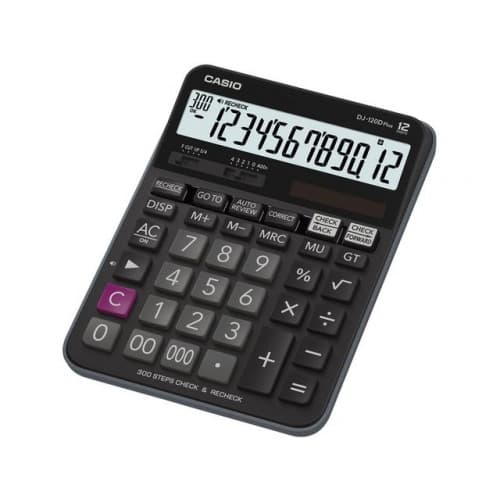 Bordsräknare CASIO DJ-120D Plus svart