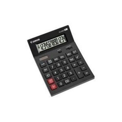CANON Canon AS-2400 Enkel miniräknare - 14 siffror - LCD - Mörkgrå Svart