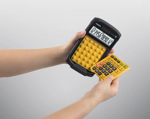 CASIO TOIMISTOLASKIN VEDENPITÄVÄ WM-320MT-S, 12-numeroinen näyttö, irrotettava näppäimistö.