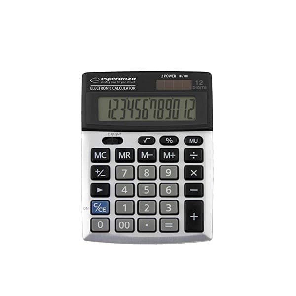 xlyne ECL102 -laskin Desktop Basic Musta, hopea