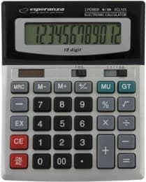 Esperanza ECL103 lommeregner Desktop Basic Sort, Grå Sort, Grå