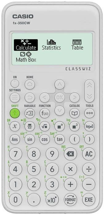 Casio-kalkylator - FX-350CW-W-ET-V Vit