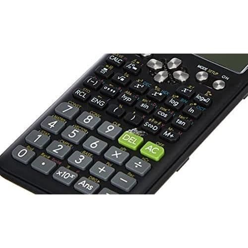 Casio FX-991ES Plus 2 vetenskaplig miniräknare med 417 funktioner och display, naturlig