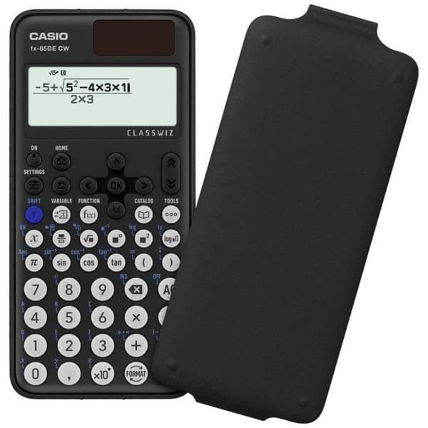 Casio FX-85DE CW Teknisk och vetenskaplig kalkylator svart Display: 10 batteridriven, solenergi (B x H x D) 77 x 10,7 x 162 m