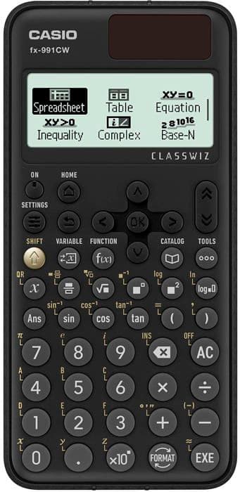 Casio miniräknare - FX-991CW-W-ET-V - FX-991CW vetenskaplig miniräknare, 540 funktioner och naturlig display Svart