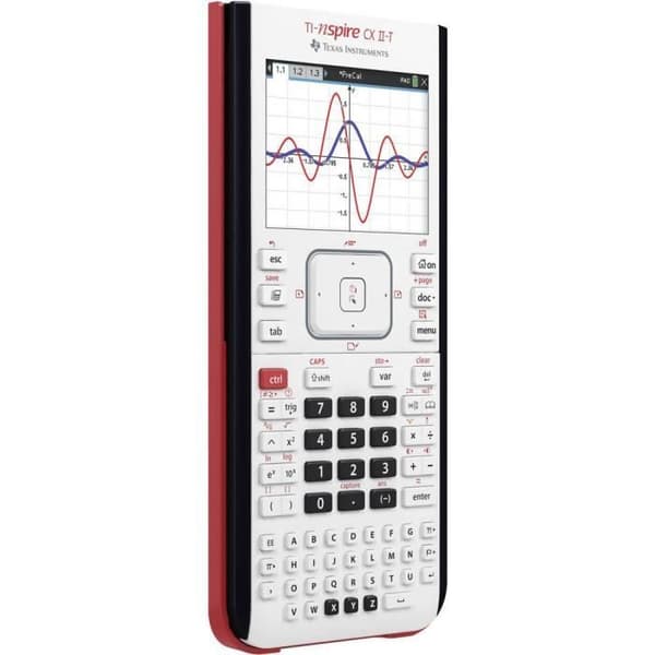 Grafisk kalkylator - Texas Instruments - TI-Nspire CX II-T - Färgskärm - USB-laddningsbar - Tentamensläge
