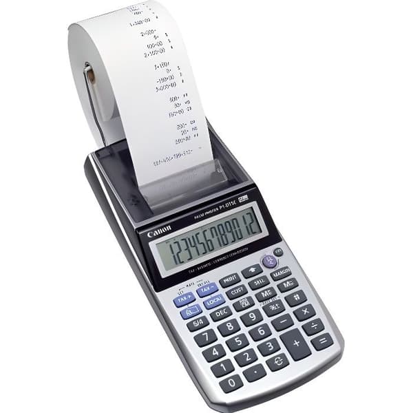 CANON P1-DTSC II utskriftskalkylator - 12 siffror - Metall - Bärbar Grå