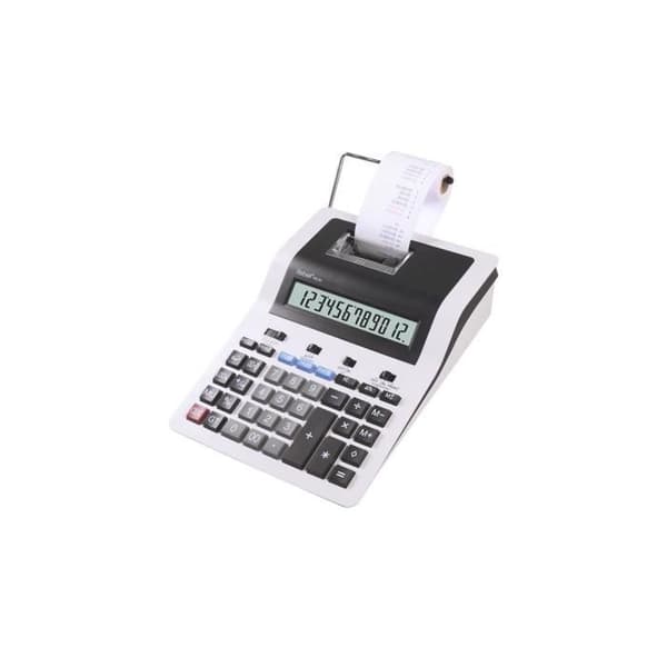Utskriftskalkylator - Rebell - RE-PDC30-WB - 12 siffror - Tvåfärgsutskrift - 2,0 rader/sek. Grå
