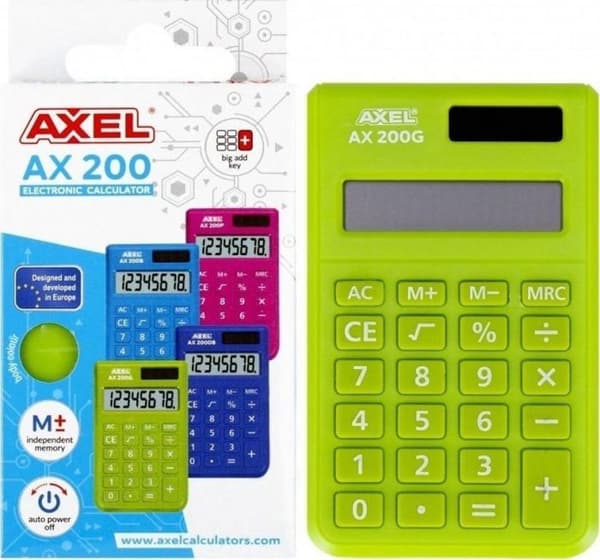 Calculatrice Axel - STK KAL37 - Kalkylator AX-200G PUD 50/200