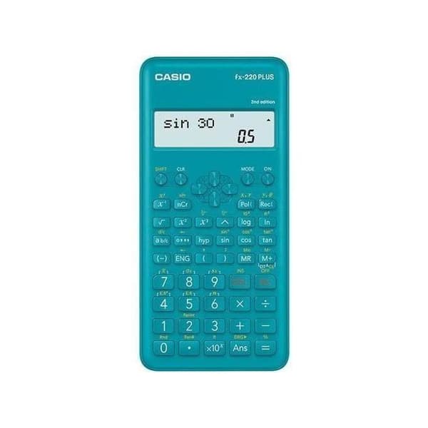 Vetenskaplig kalkylator - Casio - FX-220PLUS - 12-siffrig LCD-skärm - 181 funktioner - Hårt fodral