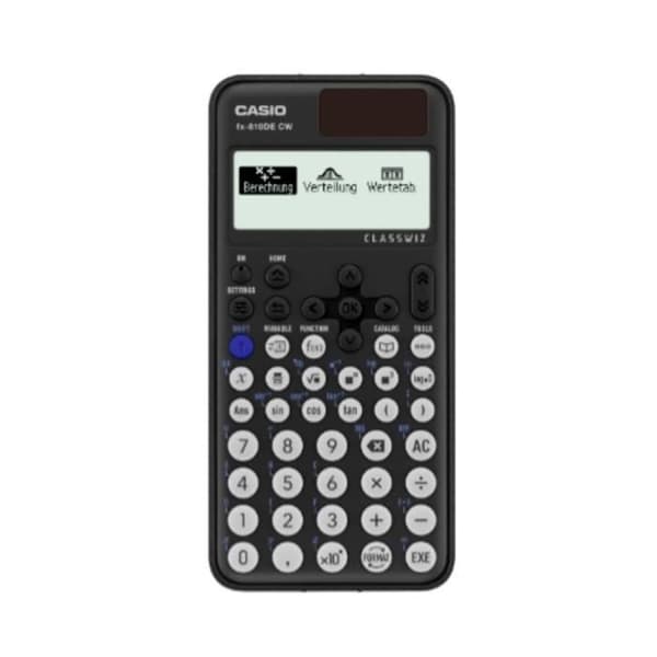 Casio FX-810DE CW Teknisk och vetenskaplig kalkylator svart Display: 17 batteridriven, solenergi (B x H x D) 77 x 10,7 x 162 Svart