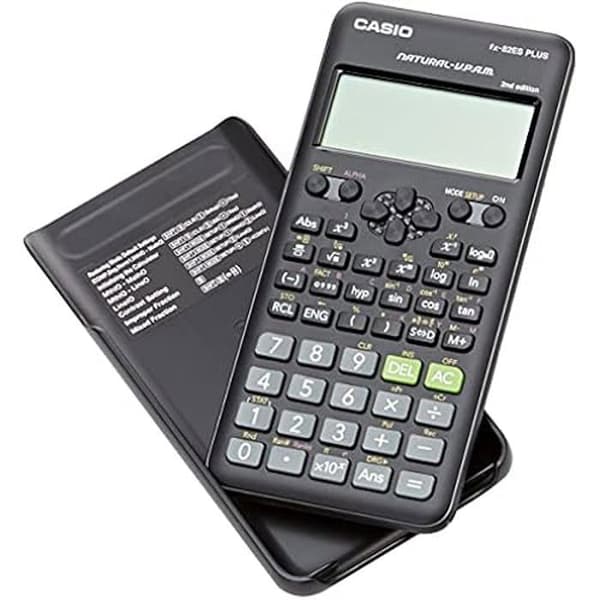 Casio FX-82ES Plus-2 vetenskaplig kalkylator - 252 funktioner - Svart Svart