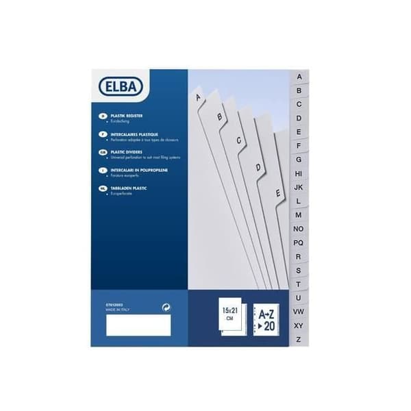 Kontorsmaterial - Elba - 400006681 - Vit - Polypropen - 20 stycken