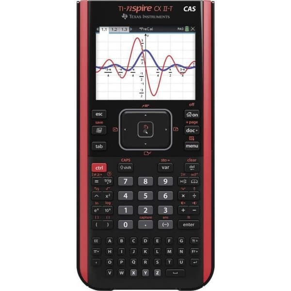 Texas Instruments TI-NSpire™ CX II-T CAS grafräknare TI-NSpire CX II-T CAS svart batteri (B x H x D) 100 x