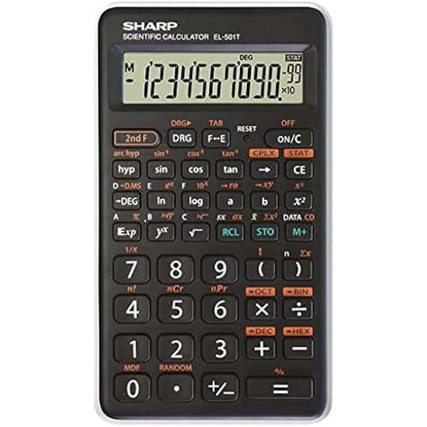 Vetenskaplig miniräknare - SHARP - EL501T - 1 radskärm - 146 funktioner - Batteridriven