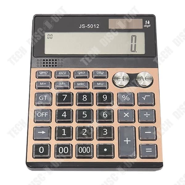 TD® Elektronisk Miniräknare 202x152x45MM Klar Display Storskärm Röstfunktion Desktop Miniräknare Solar Miniräknare