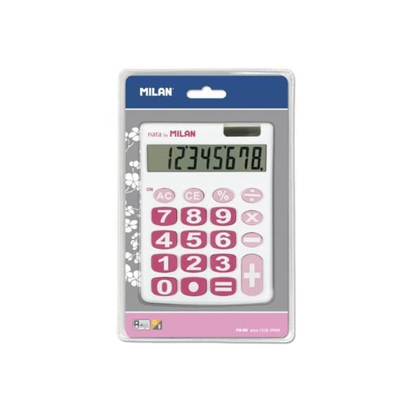 Skrivbordskalkylator - Märke - Modell - 8 siffror - Rosa