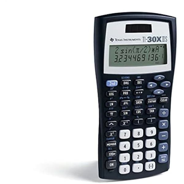 Texas Instruments TI-30 XIIS FC Skolräknare (två rader, sol- och batteridrift) Mörkblå