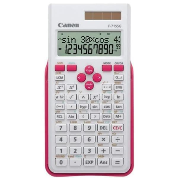 Vetenskaplig miniräknare - CANON - F-715SG - 10 siffror - 2 exponenter - Solpanel och batteri