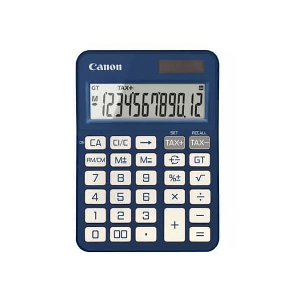 Kalkylator - CANON - KS-125KB-BL - Blå - LCD-skärm - 12 siffror