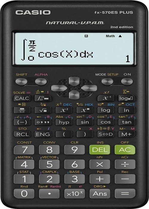 Räknare Casio FX-570ES+ Svart