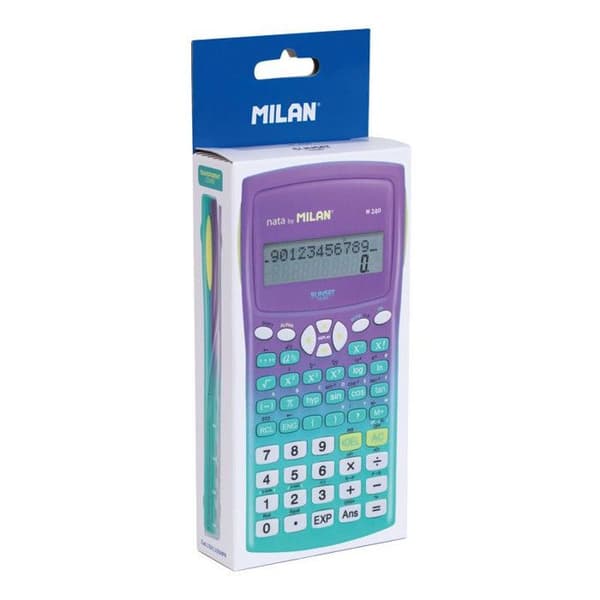 Vetenskaplig kalkylator - Mellan- och gymnasieskola - 240 funktioner - Lila/Grön - Milano