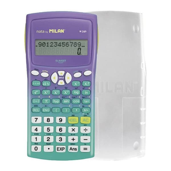 Vetenskaplig kalkylator - Mellan- och gymnasieskola - 240 funktioner - Lila/Grön - Milano