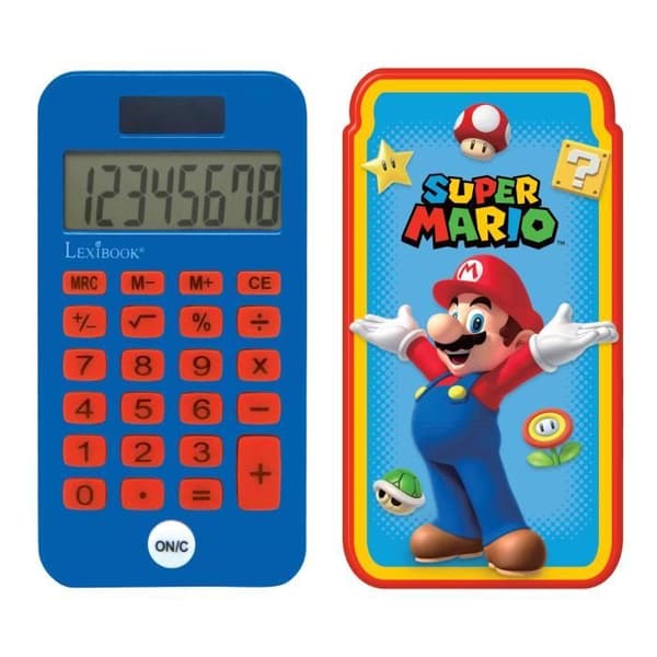 Fickräknare - Super Mario - 8 siffror - Solskyddsmedel - Skyddsöverdrag - Ekologiskt