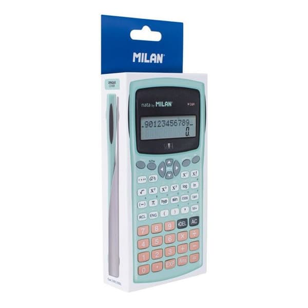Vetenskaplig kalkylator - Högskola och gymnasieskola - 240 funktioner - Silver/Grön - Milano