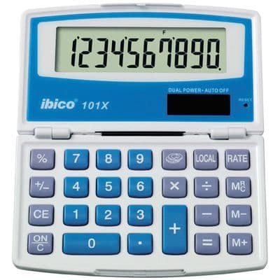 Pocket calculator IBICO 101X - 10 siffror - ACCO - LCD - Solenergi