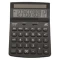 Miniatyrbild 3 av 3: Skrivbordskalkylator - Ekologisk - 12 siffror - Solenergi - Svart - Bred skärm