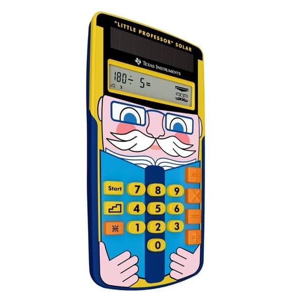 Pedagogisk kalkylator - TEXAS INSTRUMENT - Little Professor - Grå - LCD - Solar/Batteri